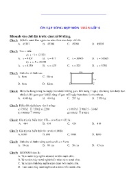 Bài tập ôn tập tổng hợp Toán Lớp 4