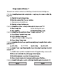 Câu hỏi ôn tập Lịch sử và Địa lí 4 - Tuần 17