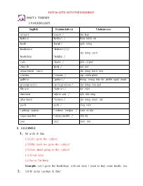 Đề cương ôn tập Tiếng Anh 4 - Unit 16: Let's 