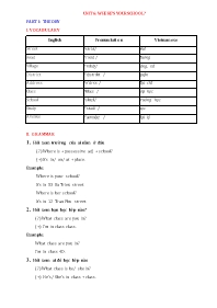 Đề cương ôn tập Tiếng Anh 4 - Unit 6: Where's