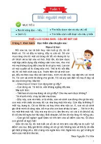 Đề cương ôn tập Tiếng Việt 4 - Tuần 1-5