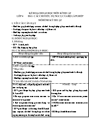 Giáo án Công nghệ 4+5 - Tuần 26