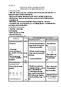 Giáo án Giáo dục thể chất 4 - Tuần 21: Nhảy d