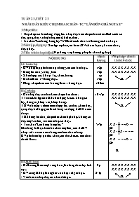 Giáo án Giáo dục thể chất 4 - Tuần 21, Tiết 2