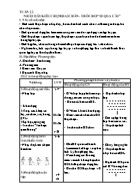 Giáo án Giáo dục thể chất 4 - Tuần 22: Nhảy d
