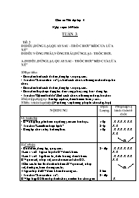 Giáo án Giáo dục thể chất 4 - Tuần 3, Tiết 3: