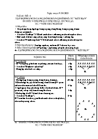 Giáo án Giáo dục thể chất 4 - Tuần 6, Tiết 6: