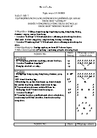 Giáo án Giáo dục thể chất 4 - Tuần 7, Tiết 7: