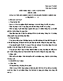 Giáo án Khoa học 4 - Chủ đề 1: Chất - Bài 6: