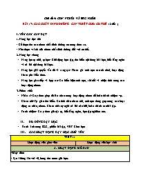 Giáo án Khoa học 4 - Chủ đề 5: Con người và s