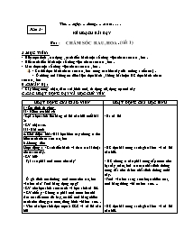 Giáo án Kĩ thuật 4 - Tuần 24-26