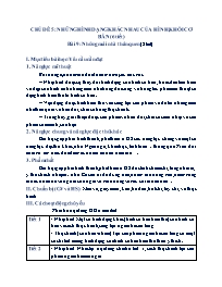 Giáo án Mĩ thuật 4 - Chủ đề 5: Những hình dạn
