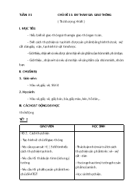 Giáo án Mĩ thuật 4 - Tuần 31-35, Chủ đề 11+12