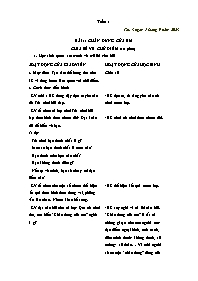 Giáo án Tiếng Việt 4 - Tuần 1, Bài 1: Chân du