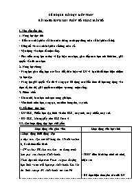 Giáo án Toán học 4 - Tuần 22