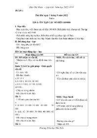 Giáo án Toán + Tiếng Việt 4 - Tuần 1 - Năm họ
