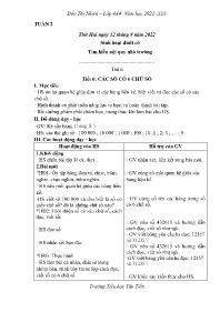 Giáo án Toán + Tiếng Việt 4 - Tuần 2 - Năm họ