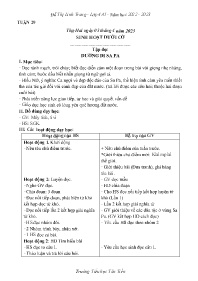 Giáo án Toán + Tiếng Việt 4 - Tuần 29 - Năm h