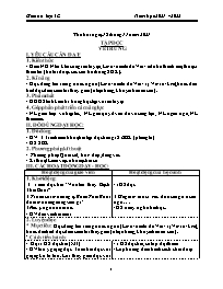 Giáo án Toán + Tiếng Việt 4 - Tuần 9 - Năm họ