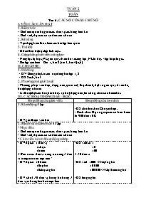 Giáo án Toán + Tiếng Việt Khối 4 - Tuần 2