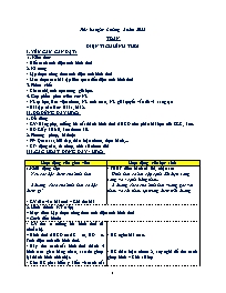 Kế hoạch bài dạy các môn Lớp 4 - Tuần 20 - Nă
