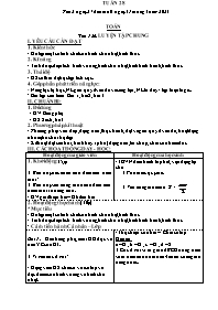 Kế hoạch bài dạy các môn Lớp 4 - Tuần 28 - Nă