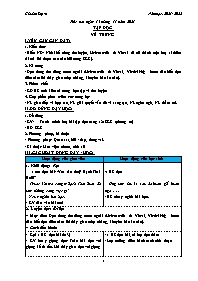 Kế hoạch bài dạy các môn Lớp 4 - Tuần 9 - Năm