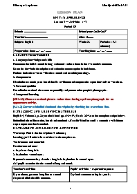 KHBD Tiếng Anh lớp 4 Global Success năm học 2