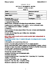KHBD Tiếng Anh lớp 4 Global Success năm học 2