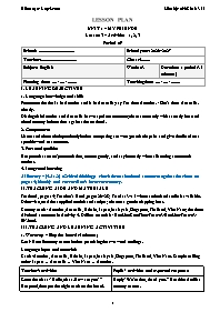 KHBD Tiếng Anh lớp 4 Global Success năm học 2